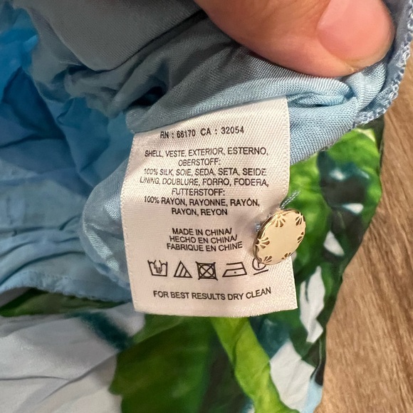 Anthropologie Photorealistic Silk Sleeveless Dress - Picture 7 of 9